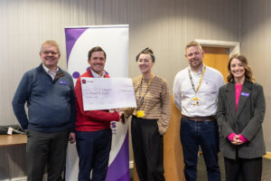 Lincoln Business Club – the longest running not-for-profit community networking club in Lincoln – has proudly raised £6,500 in support of Lincs & Notts Air Ambulance (LNAA), following a series of member-led events and fundraising initiatives across the past year. Picture caption: L-R: Robert Drury, Chair of Lincoln Business Club (LBC), Graham Ward, LBC Treasurer , Vik Varney, Corporate Partnership Officer, LNAA, Joe Harper, Corporate Partnerships Manager LNAA, Caz Grant, Charity Support, LBC